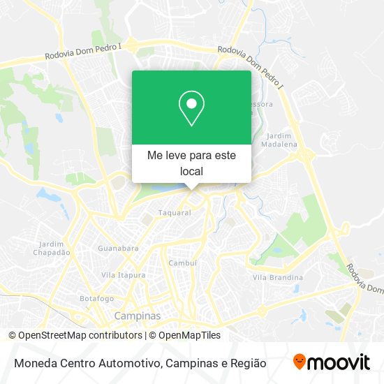 Moneda Centro Automotivo mapa