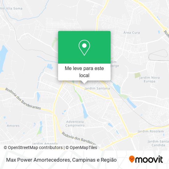 Max Power Amortecedores mapa