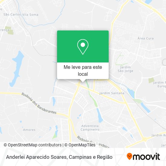 Anderlei Aparecido Soares mapa