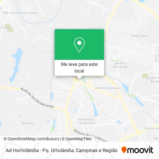 Ad Hortolândia - Pq. Ortolândia mapa