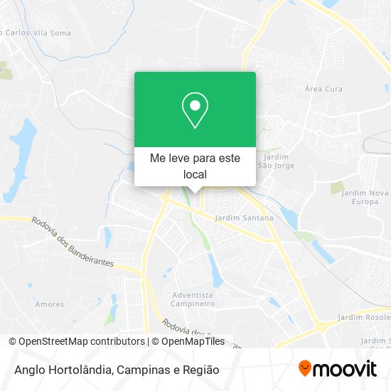 Anglo Hortolândia mapa