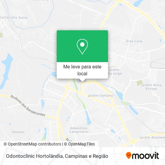 Odontoclinic Hortolândia mapa
