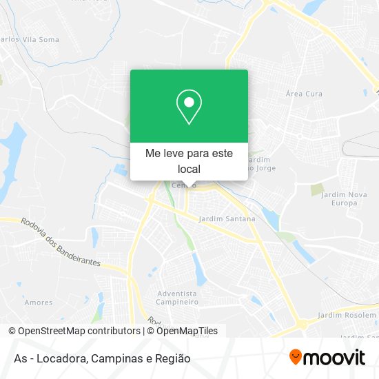 As - Locadora mapa