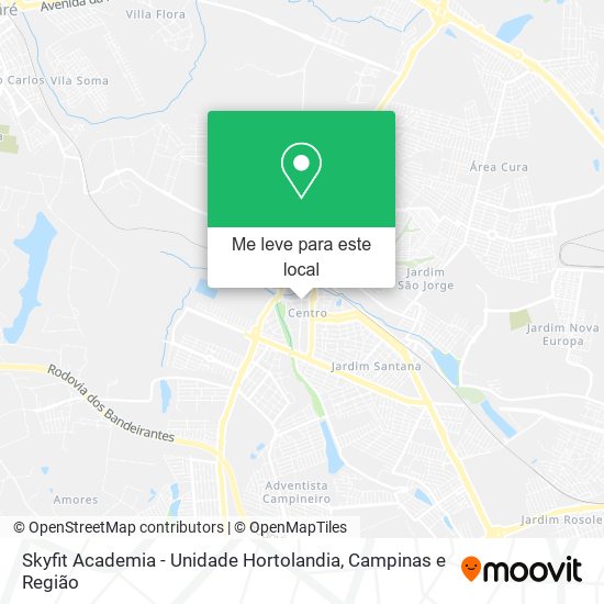 Skyfit Academia - Unidade Hortolandia mapa