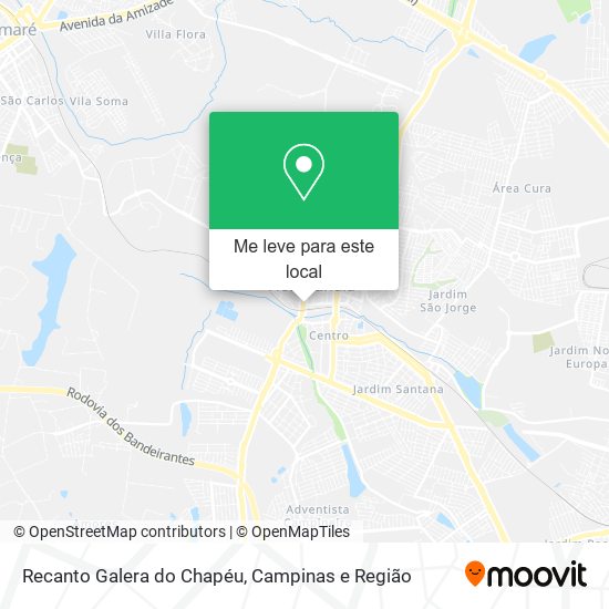 Recanto Galera do Chapéu mapa