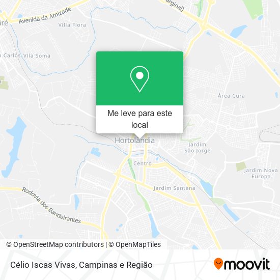 Célio Iscas Vivas mapa