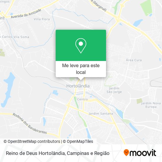 Reino de Deus Hortolândia mapa