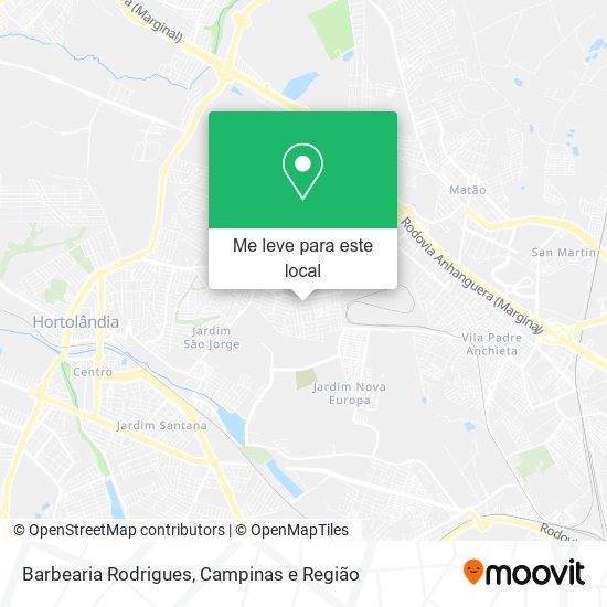 Barbearia Rodrigues mapa