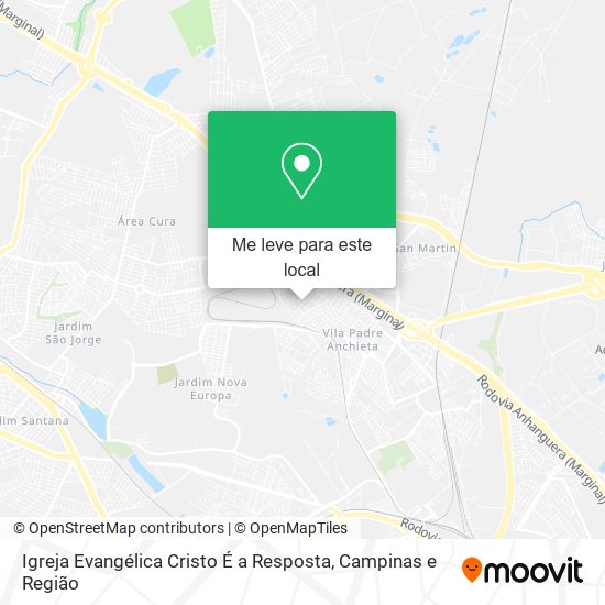 Igreja Evangélica Cristo É a Resposta mapa