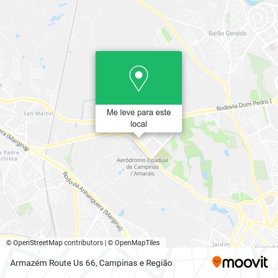 Armazém Route Us 66 mapa