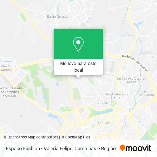 Espaço Fashion - Valéria Felipe mapa