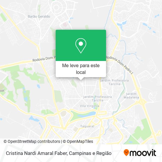 Cristina Nardi Amaral Faber mapa