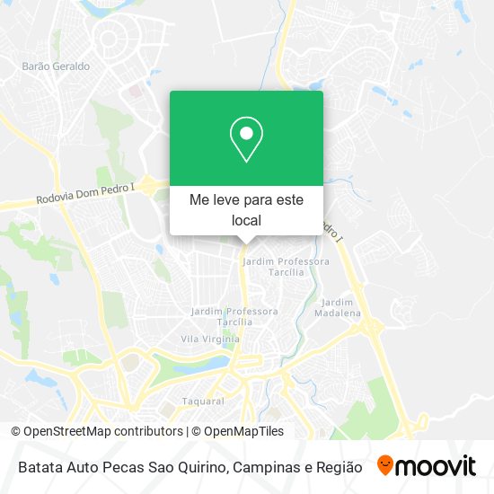 Batata Auto Pecas Sao Quirino mapa