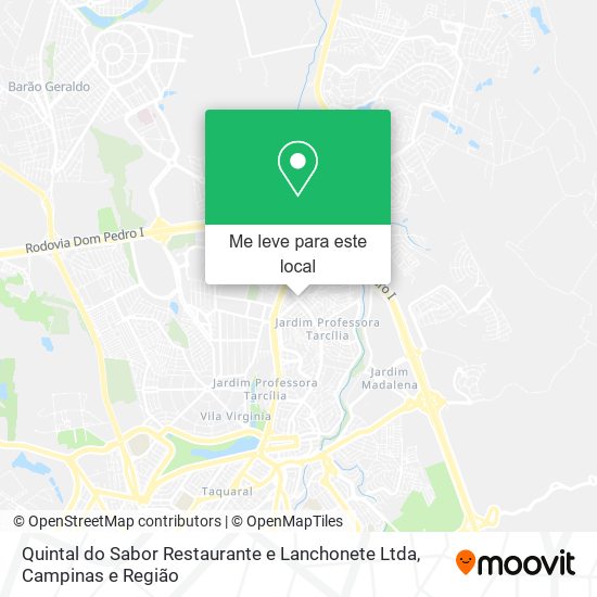 Quintal do Sabor Restaurante e Lanchonete Ltda mapa