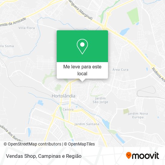 Vendas Shop mapa