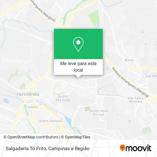 Salgaderia Tô Frito mapa