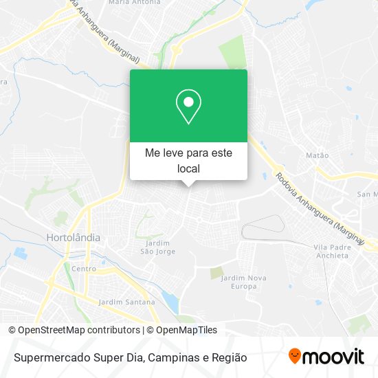 Supermercado Super Dia mapa