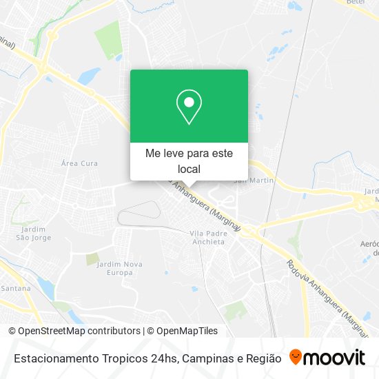 Estacionamento Tropicos 24hs mapa