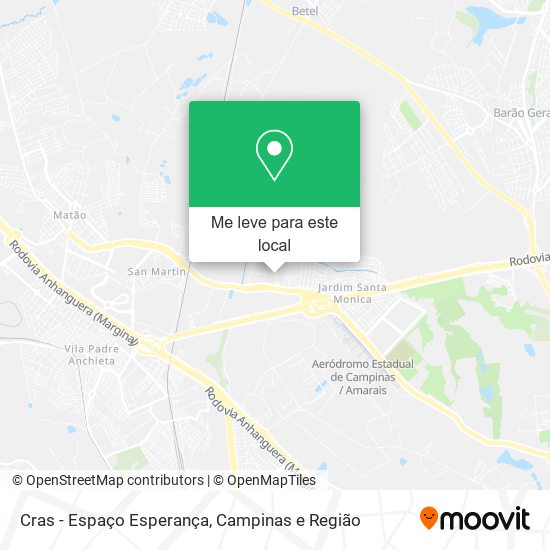 Cras - Espaço Esperança mapa