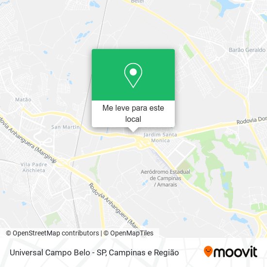 Universal Campo Belo - SP mapa