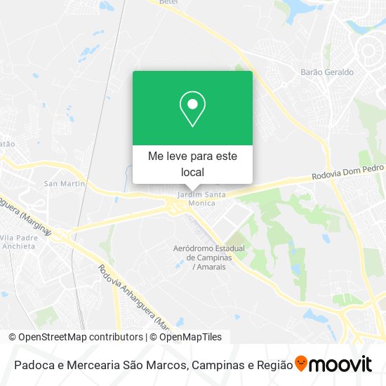 Padoca e Mercearia São Marcos mapa