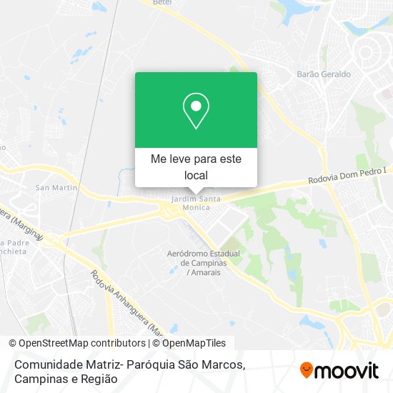 Comunidade Matriz- Paróquia São Marcos mapa