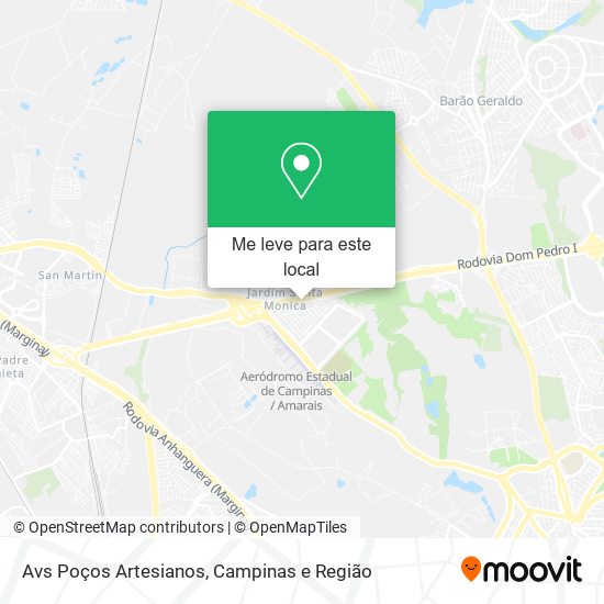 Avs Poços Artesianos mapa