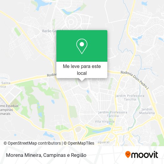 Morena Mineira mapa