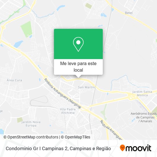 Condominio Gr I Campinas 2 mapa