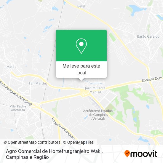 Agro Comercial de Hortefrutgranjeiro Waki mapa