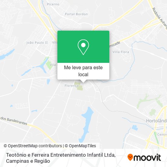 Teotônio e Ferreira Entretenimento Infantil Ltda mapa