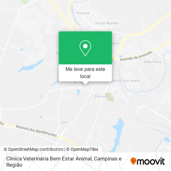 Clínica Veterinária Bem Estar Animal mapa