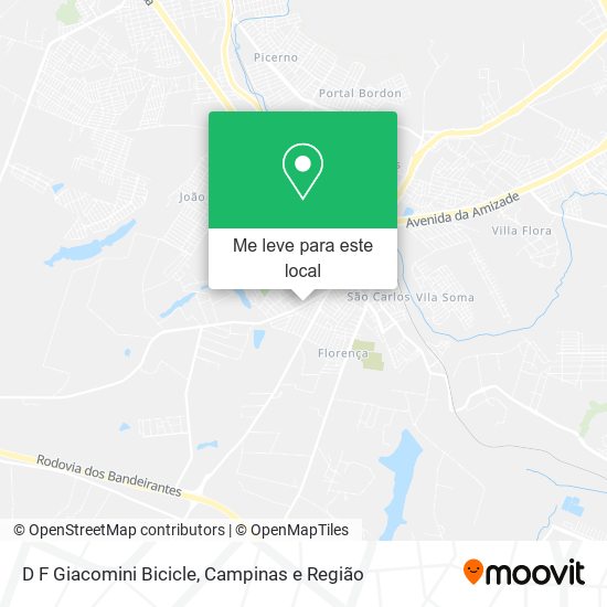 D F Giacomini Bicicle mapa