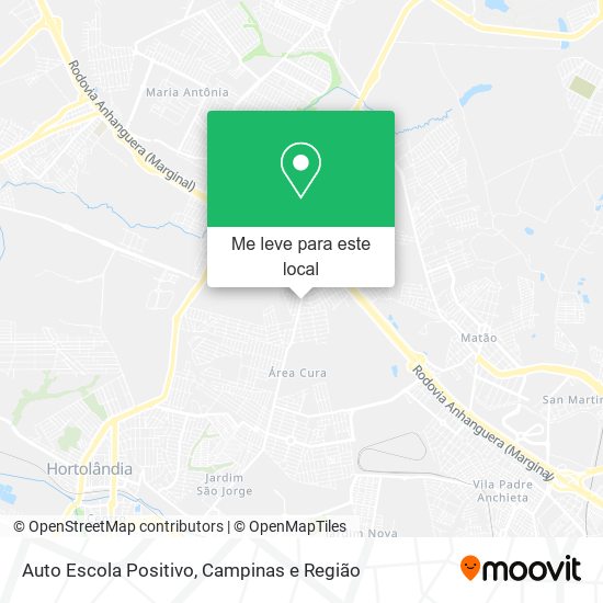 Auto Escola Positivo mapa