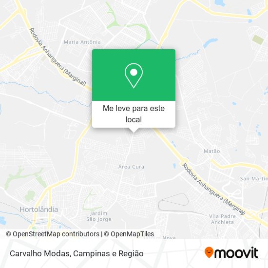 Carvalho Modas mapa