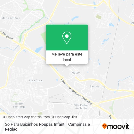 Só Para Baixinhos Roupas Infantil mapa