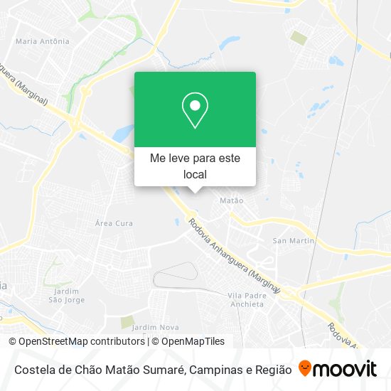 Costela de Chão Matão Sumaré mapa