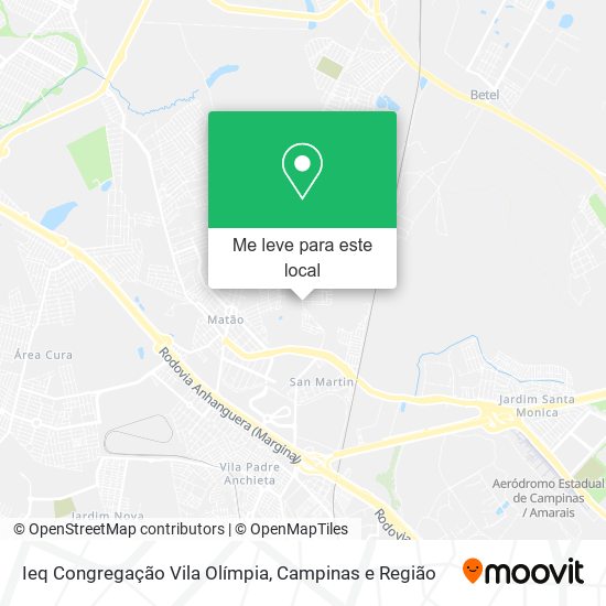 Ieq Congregação Vila Olímpia mapa