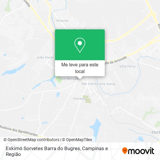 Eskimó Sorvetes Barra do Bugres mapa