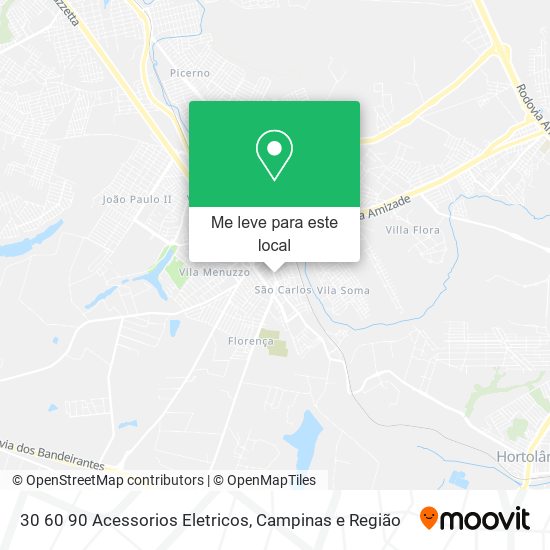 30 60 90 Acessorios Eletricos mapa