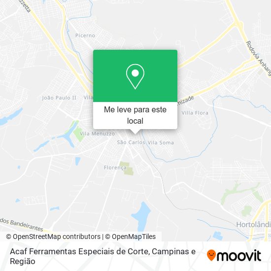 Acaf Ferramentas Especiais de Corte mapa