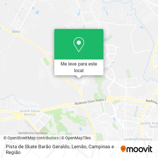 Pista de Skate Barão Geraldo, Lemão mapa