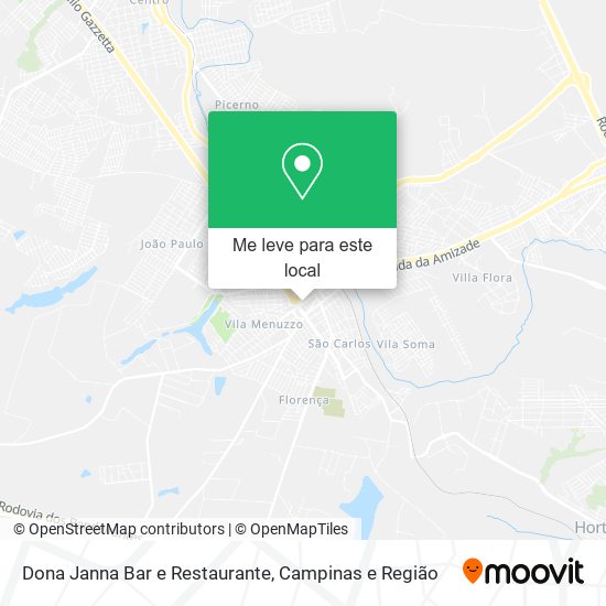 Dona Janna Bar e Restaurante mapa