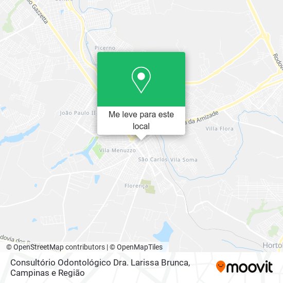 Consultório Odontológico Dra. Larissa Brunca mapa