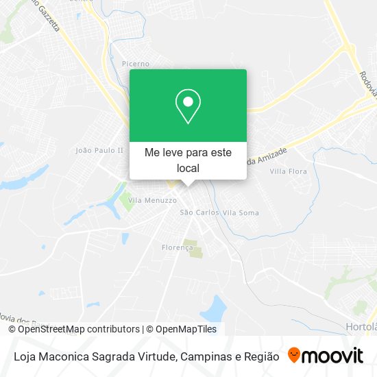 Loja Maconica Sagrada Virtude mapa