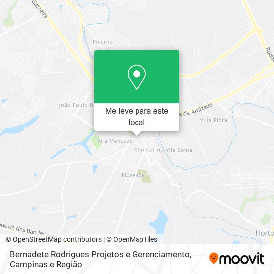 Bernadete Rodrigues Projetos e Gerenciamento mapa