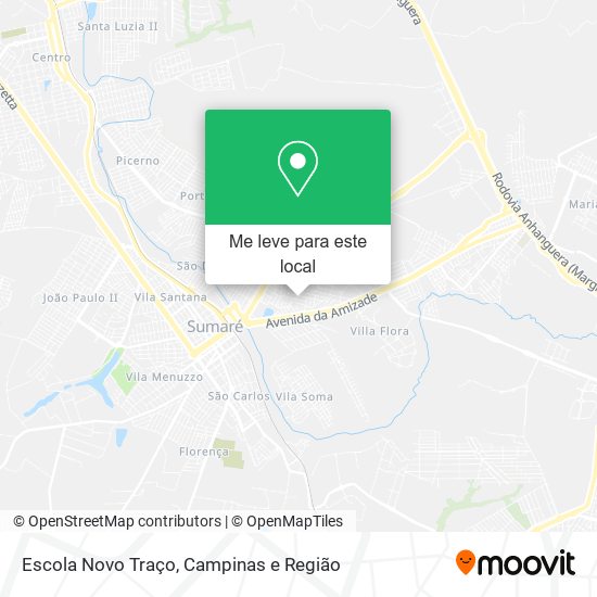 Escola Novo Traço mapa