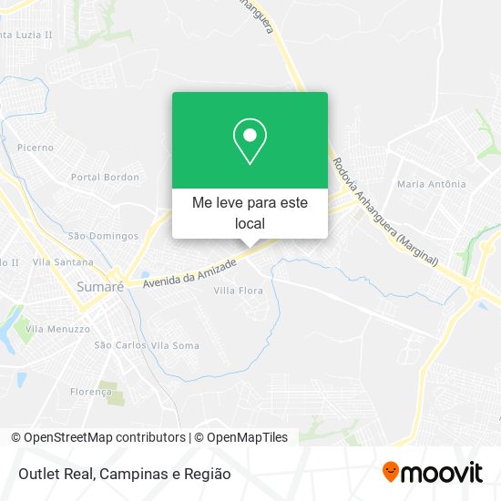 Outlet Real mapa
