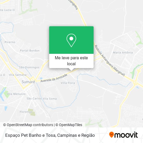 Espaço Pet Banho e Tosa mapa