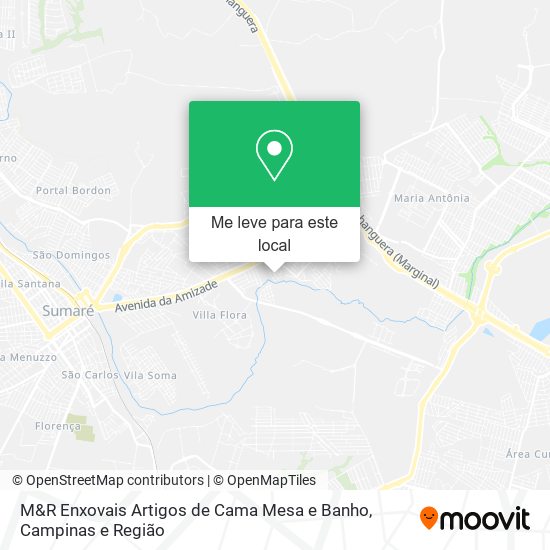 M&R Enxovais Artigos de Cama Mesa e Banho mapa